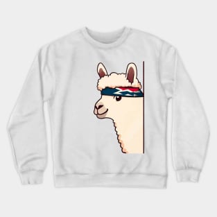 Sneaky japanese Alpaca so cute Crewneck Sweatshirt